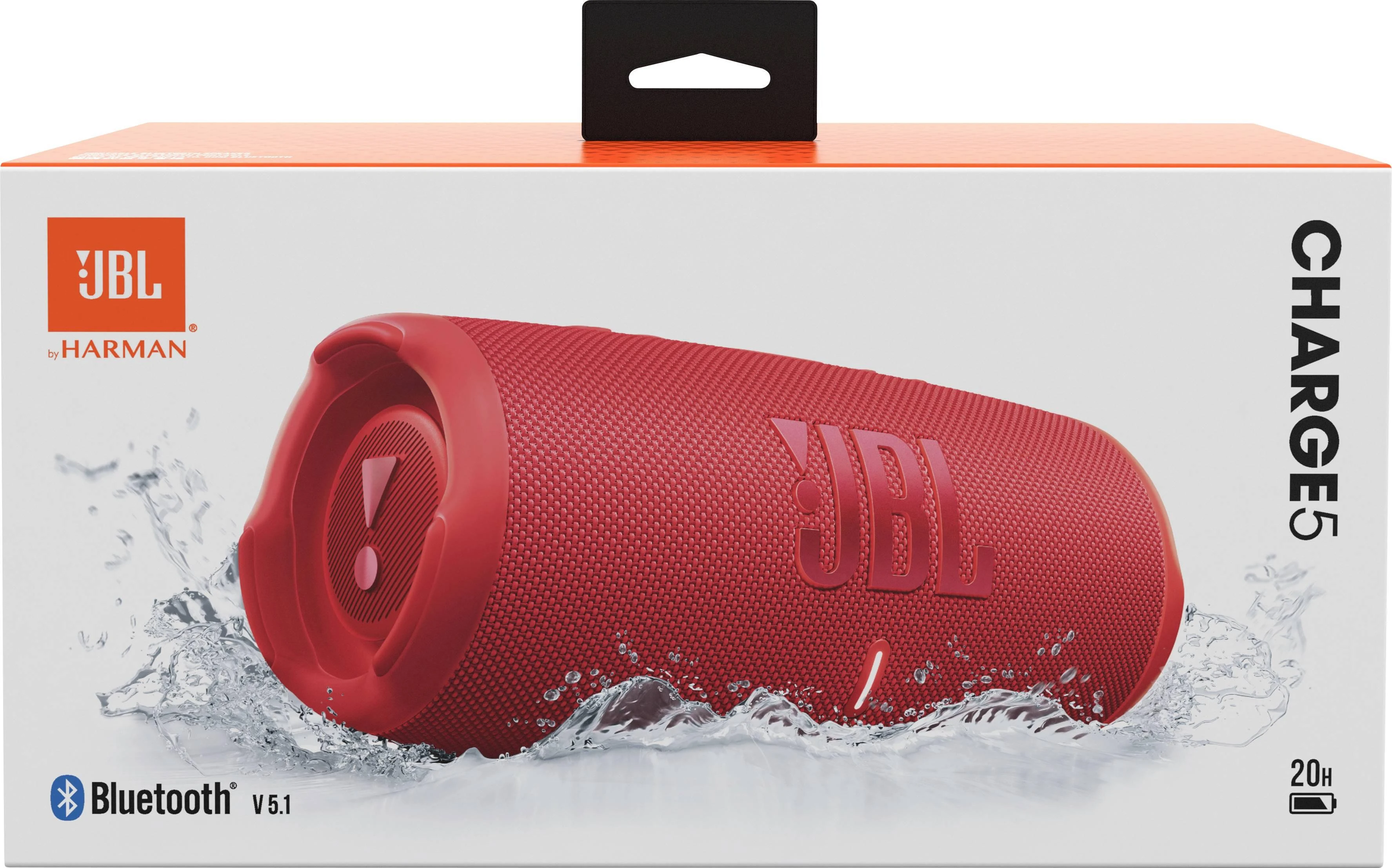 JBL Charge 5 nešiojama kolonėlė, Raudonos spalvos