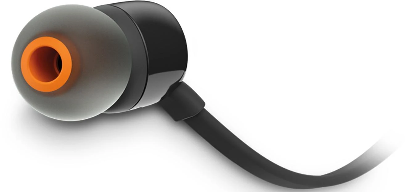 Ausinės JBL T110BLK, laidinės, Juodos
