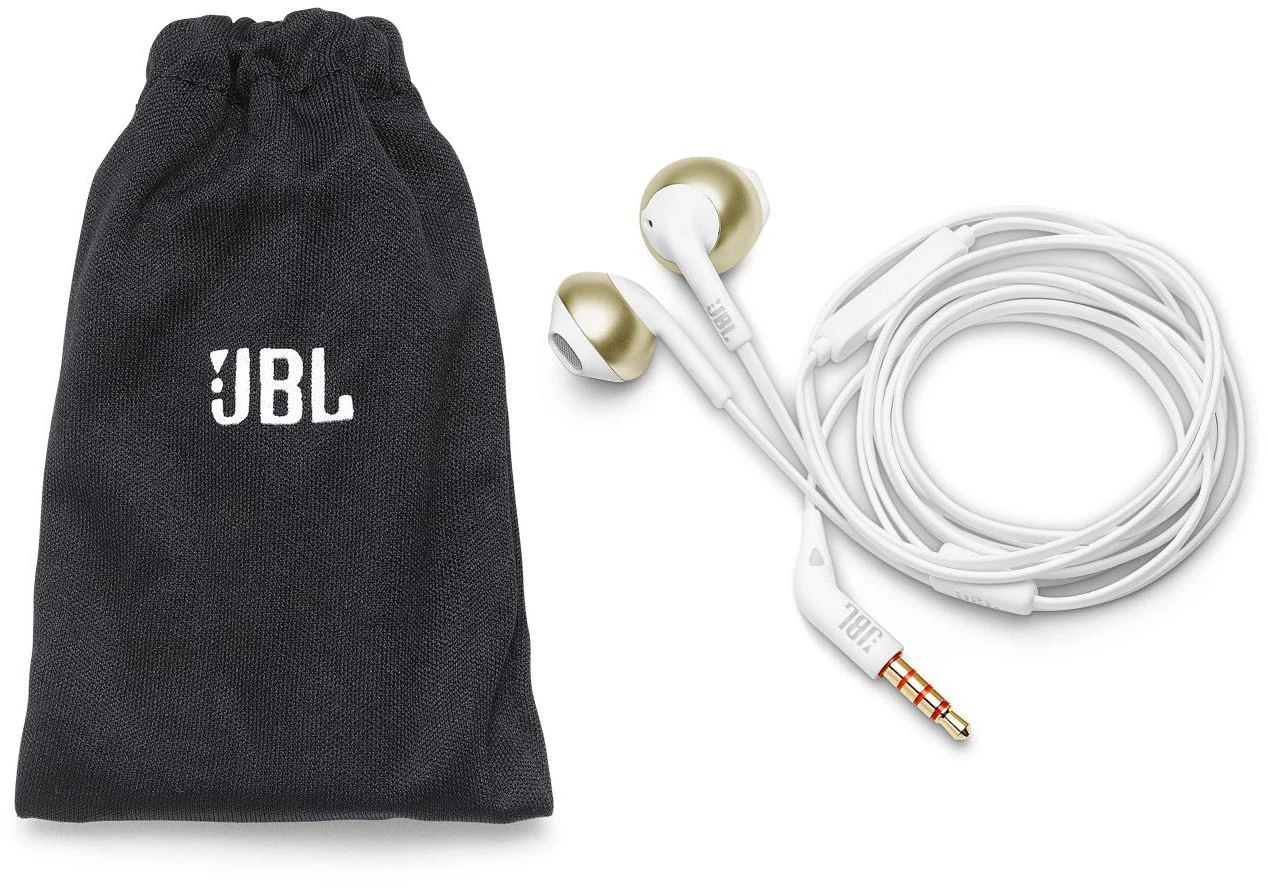 JBL T205 laidinės ausinės, Šampaninės spalvos