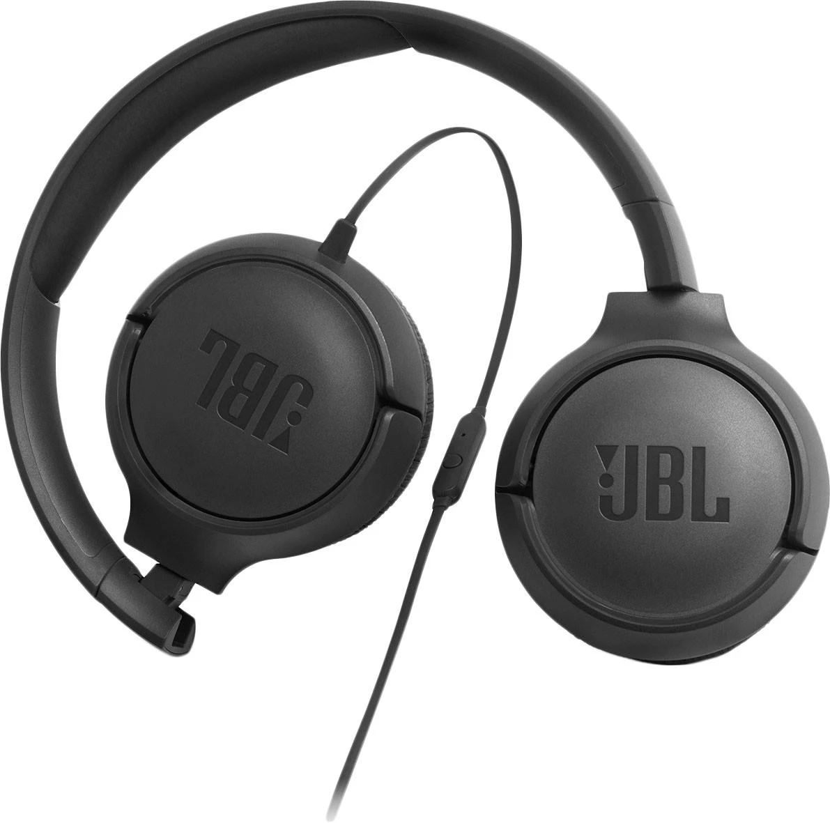Lengvos ir patogios Ausinės JBL Tune 500 Pure Bass sound su mikrofonu, juodos