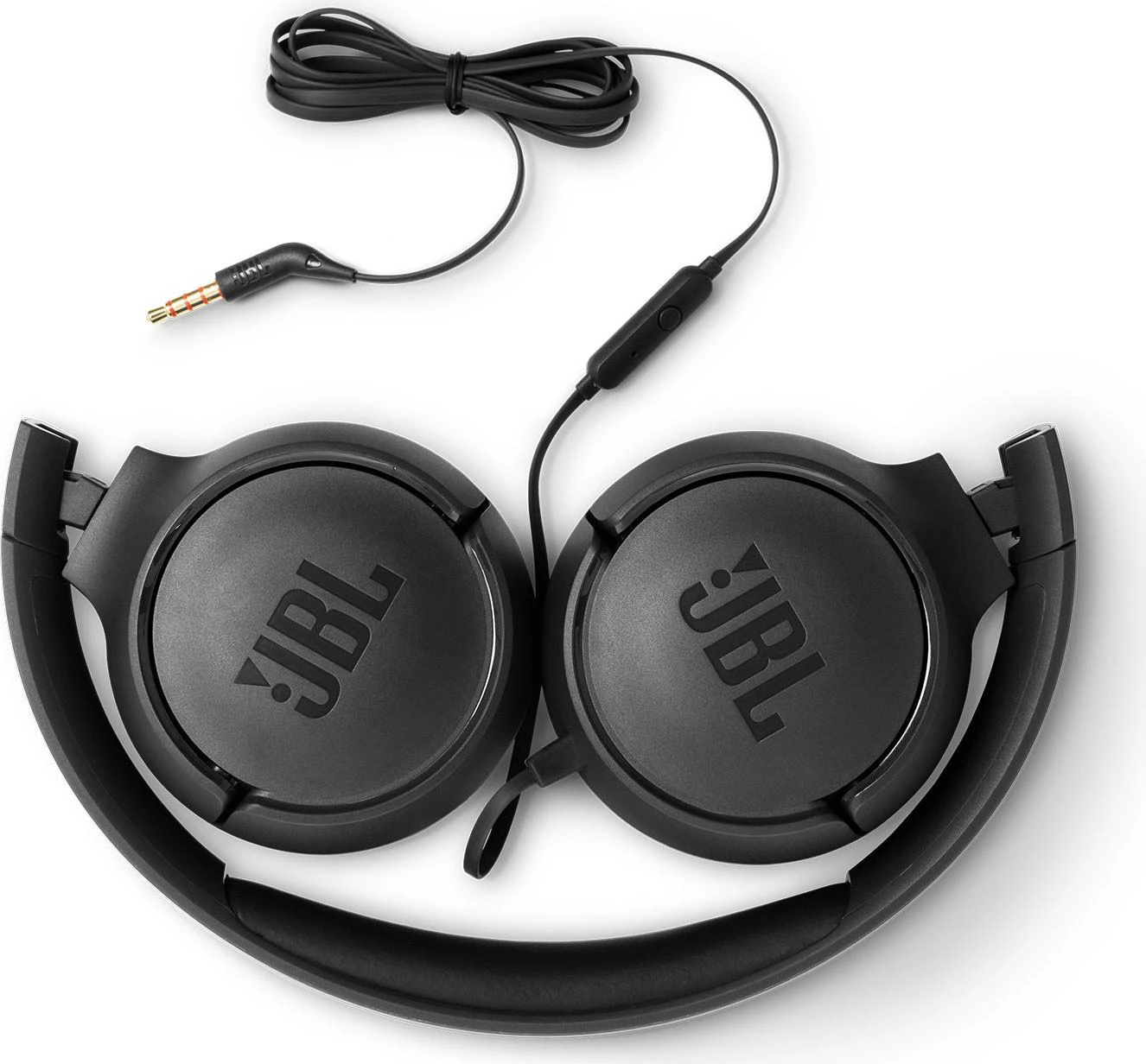 Lengvos ir patogios Ausinės JBL Tune 500 Pure Bass sound su mikrofonu, juodos