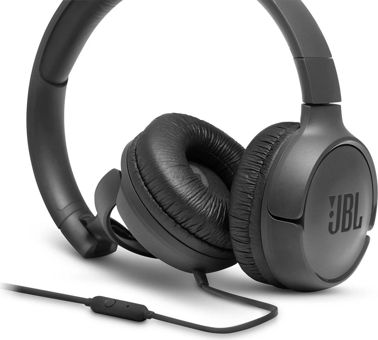 Lengvos ir patogios Ausinės JBL Tune 500 Pure Bass sound su mikrofonu, juodos