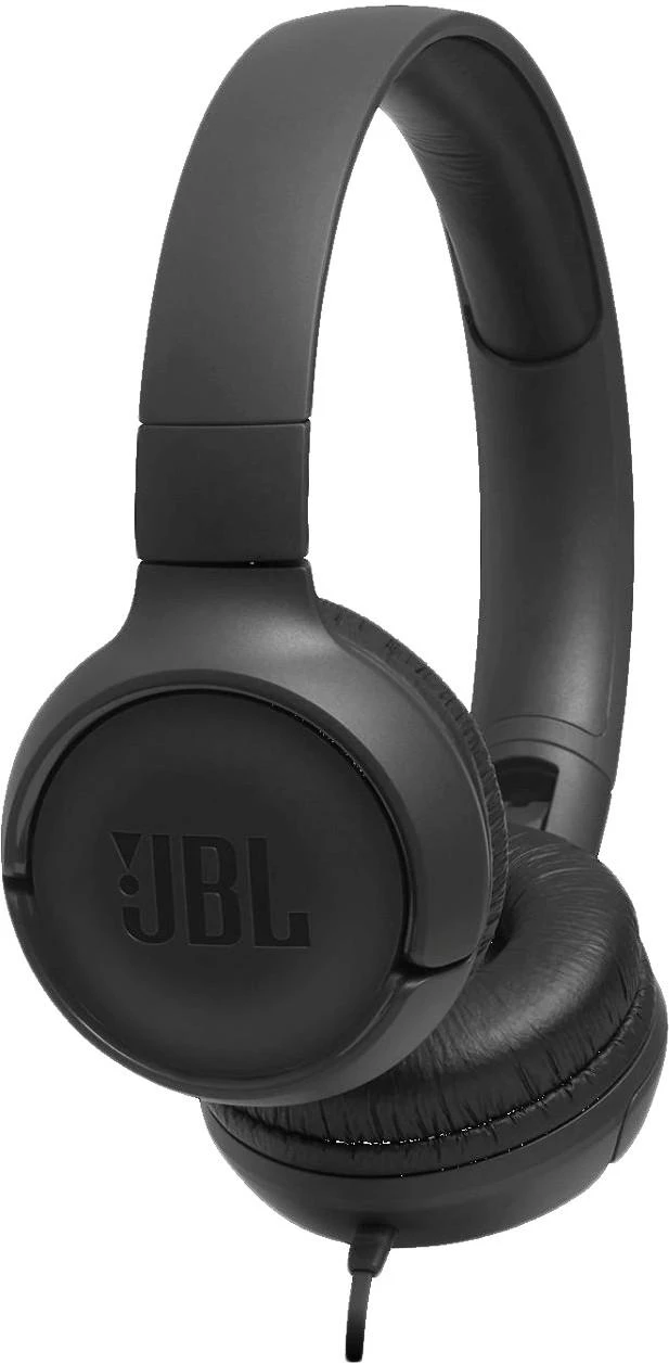 Lengvos ir patogios Ausinės JBL Tune 500 Pure Bass sound su mikrofonu, juodos