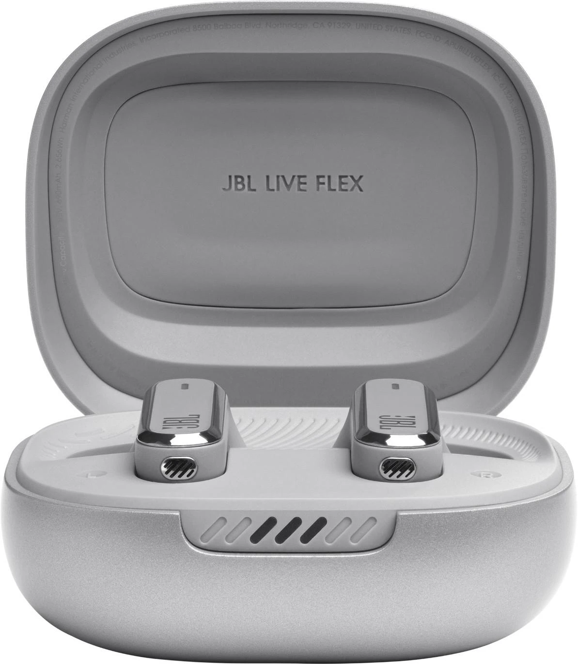 JBL Live Flex NC belaidės ausinės, Pilkos spalvos