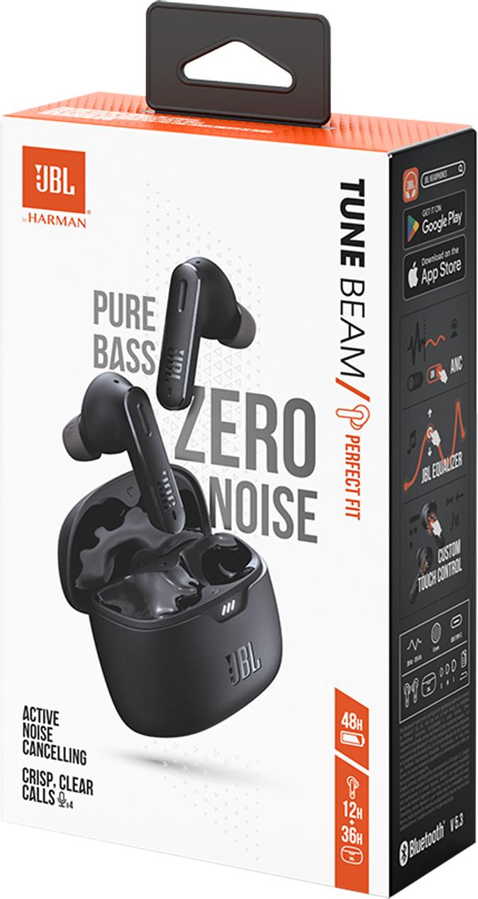 JBL Tune Beam belaidės ausinės, Juodos