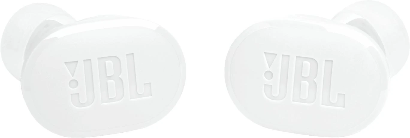 Baltų JBL Tune Buds ausinių pora