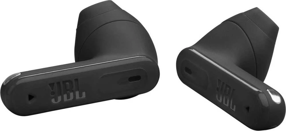 JBL Tune Flex 2 - juodos ausinės iš arti