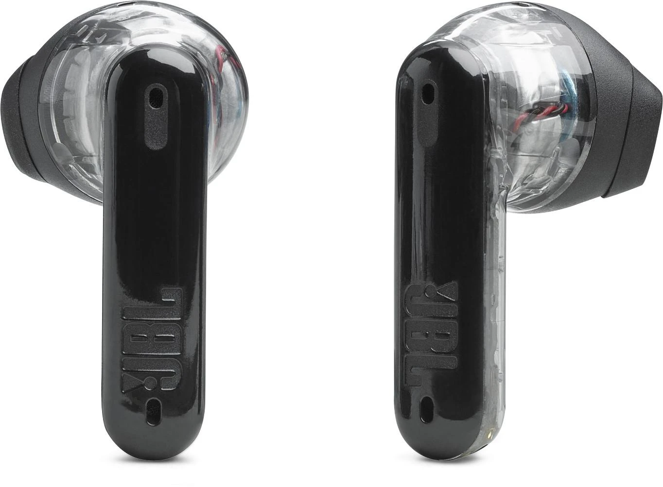 JBL Tune Flex ausinės permatomu korpusu