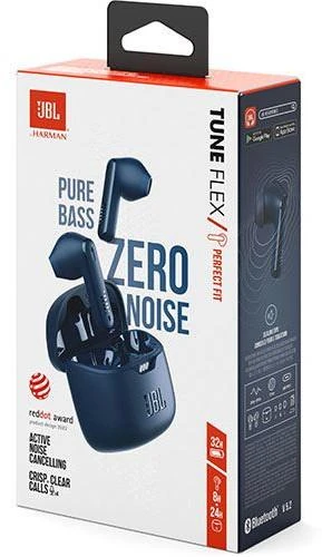 JBL Tune Flex Ausinės, Mėlynos
