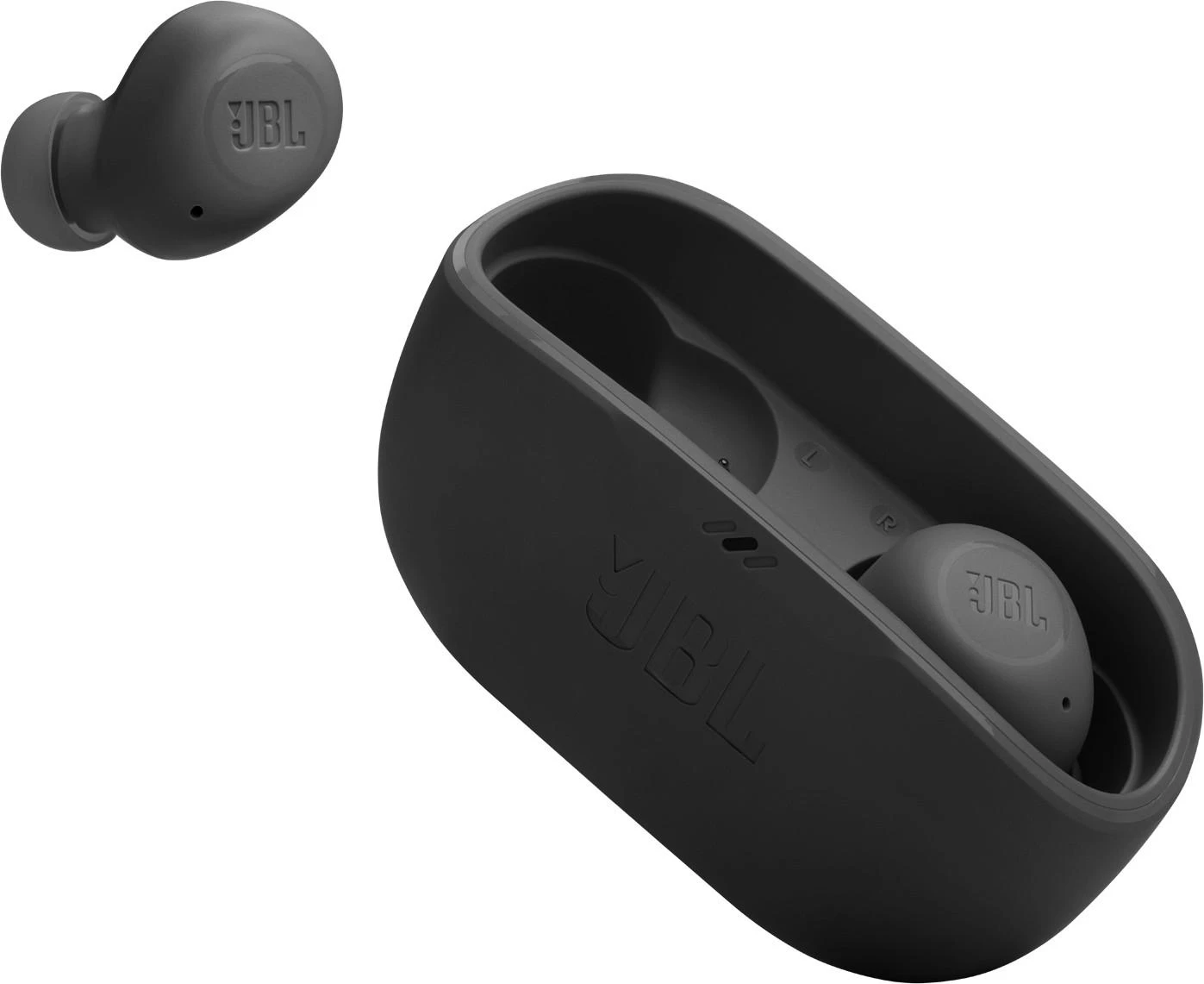 JBL Wave Buds TWS belaidės ausinės, Juodos spalvos