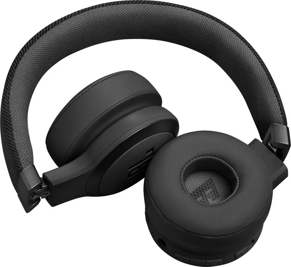 JBL Live 670NC: juodos sulankstomos konstrukcijos ausinės