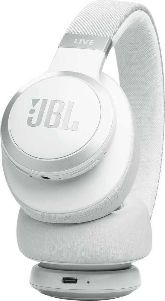 JBL Live 770NC belaidės ausinės su True ANC, Baltos