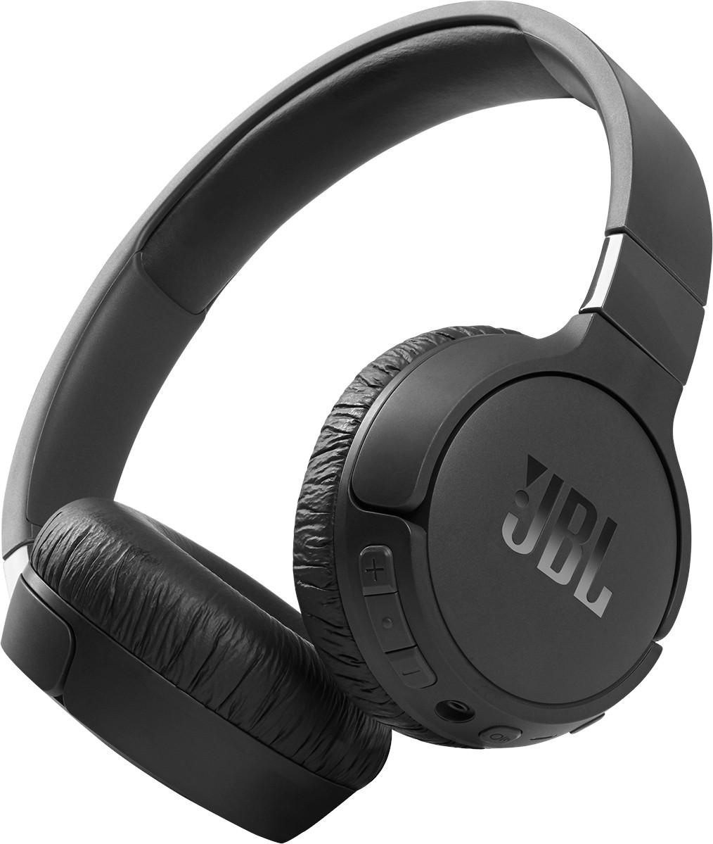 Belaidės ant ausų uždedamos triukšmą slopinančios ausinės JBL Tune 660NC, Juodos