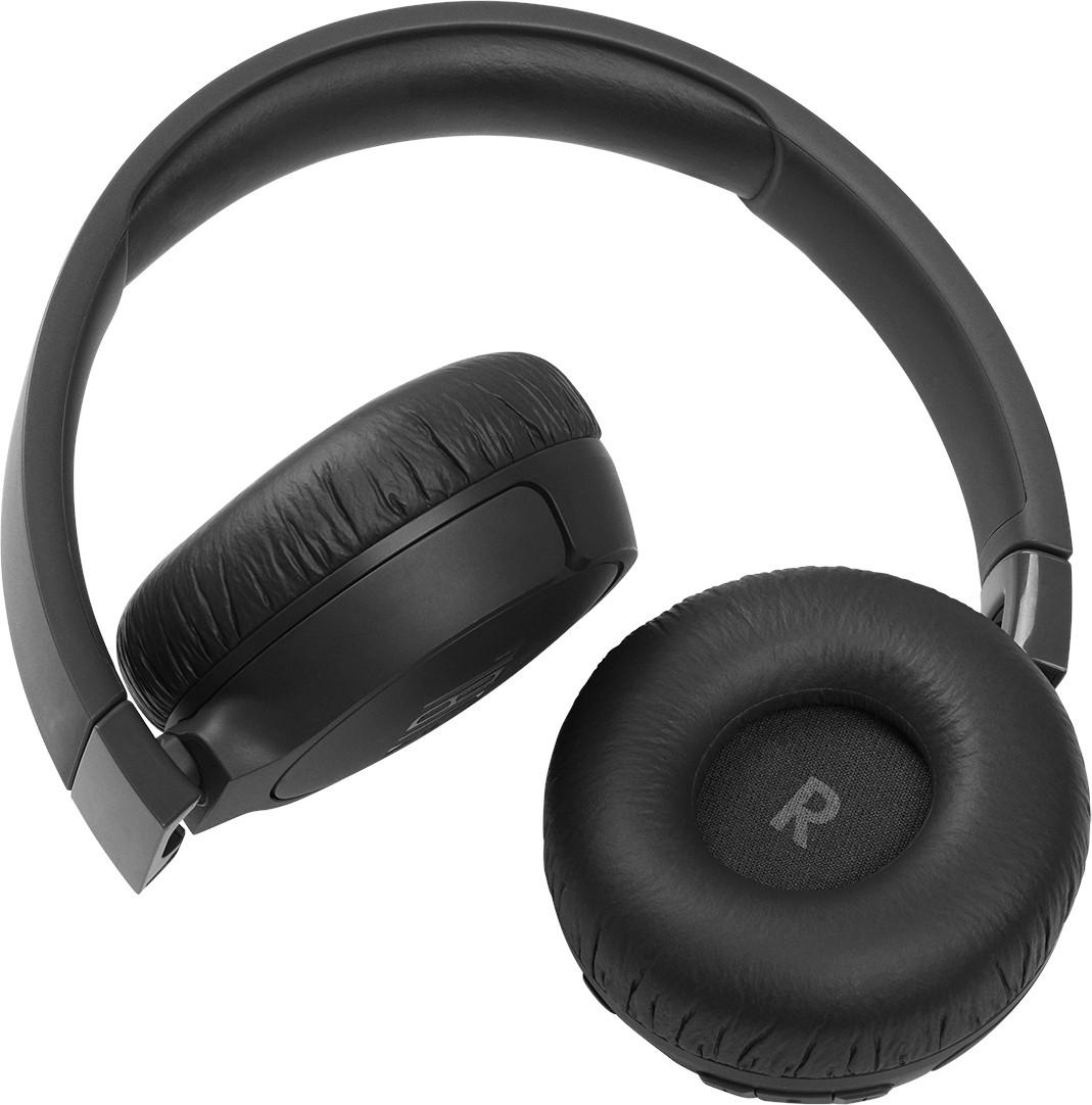 Belaidės ant ausų uždedamos triukšmą slopinančios ausinės JBL Tune 660NC, Juodos