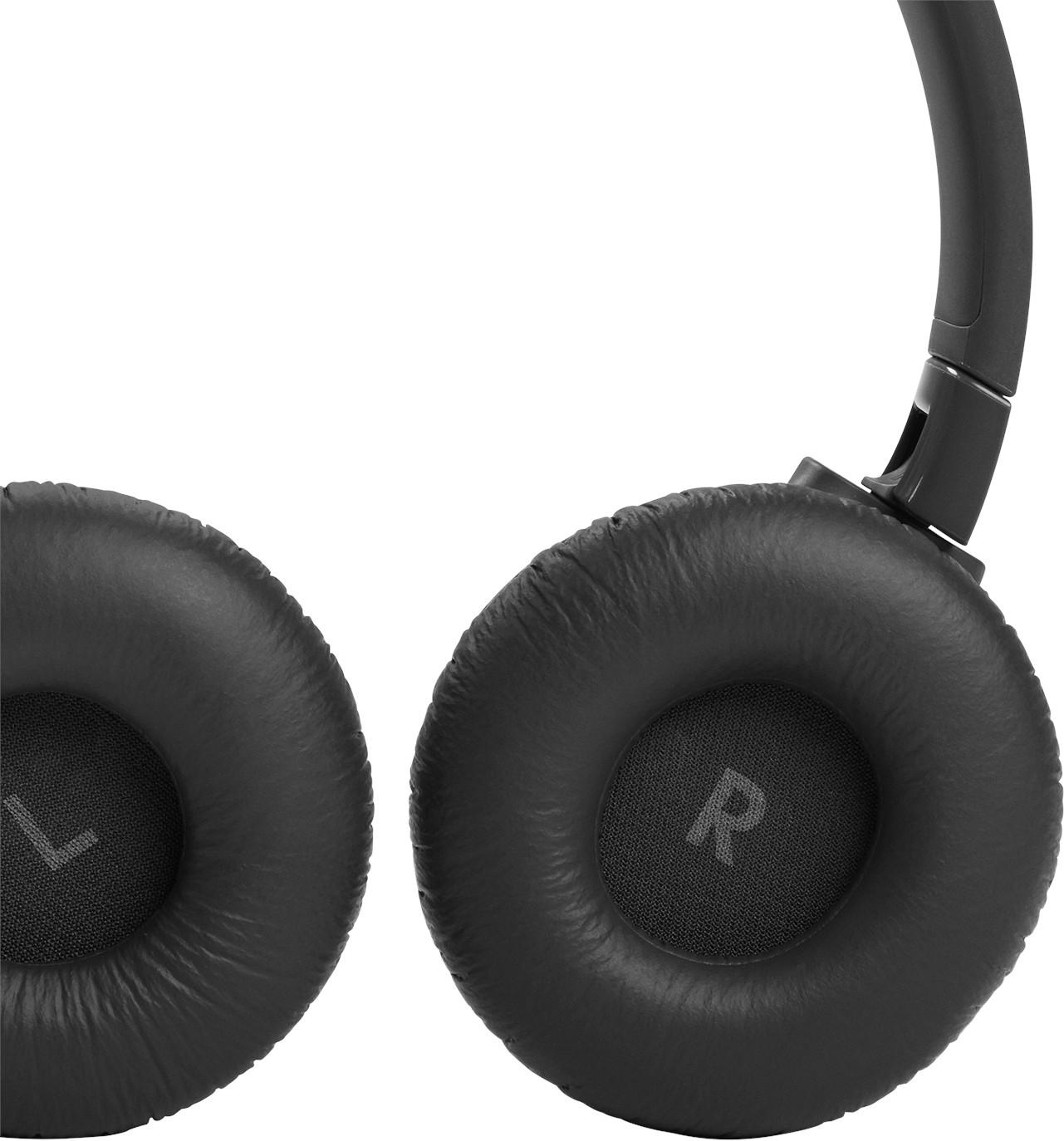 Belaidės ant ausų uždedamos triukšmą slopinančios ausinės JBL Tune 660NC, Juodos