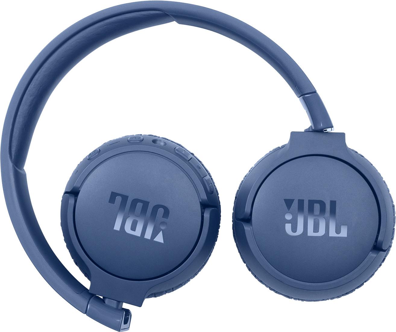 Belaidės ant ausų uždedamos triukšmą slopinančios ausinės JBL Tune 660NC,  Mėlyna | Varle.lt