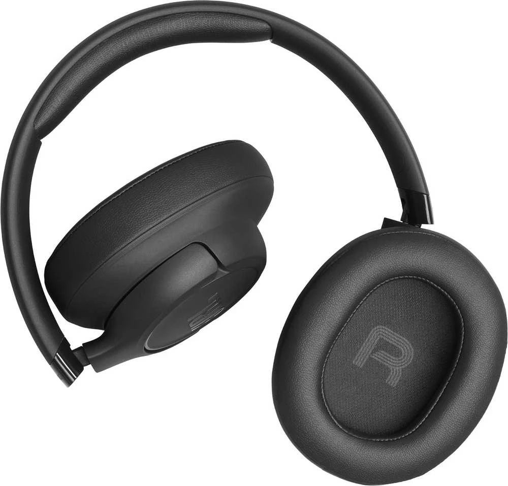 JBL Tune 730BT juodos ausinės, dešinės pusės kampas
