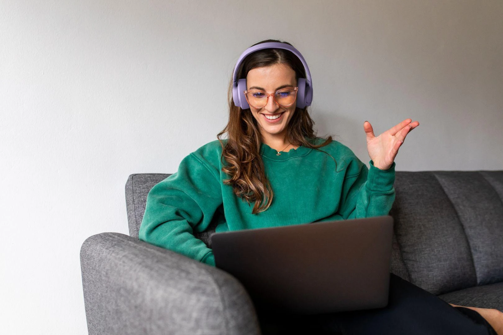 JBL Tune 770 NC belaidės ausinės, Violetinės spalvos
