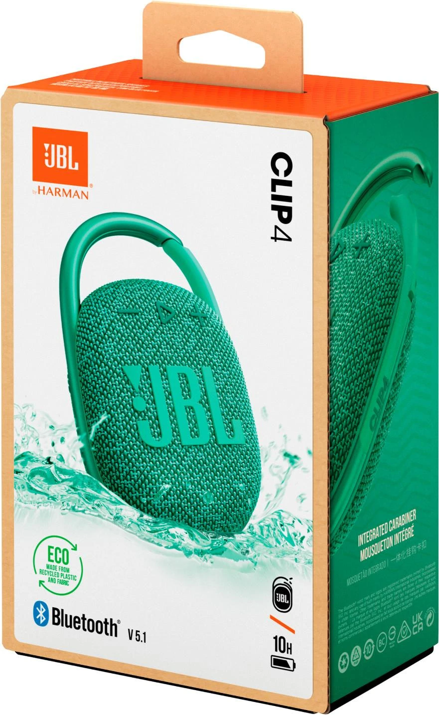 JBL Clip 4 Eco nešiojama kolonėlė, Žalios spalvos