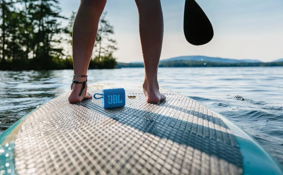 Nešiojama kolonėlė JBL Go 3 Eco, Šviesiai mėlynos spalvos