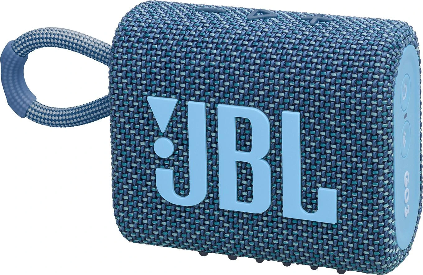 Nešiojama kolonėlė JBL Go 3 Eco, Šviesiai mėlynos spalvos