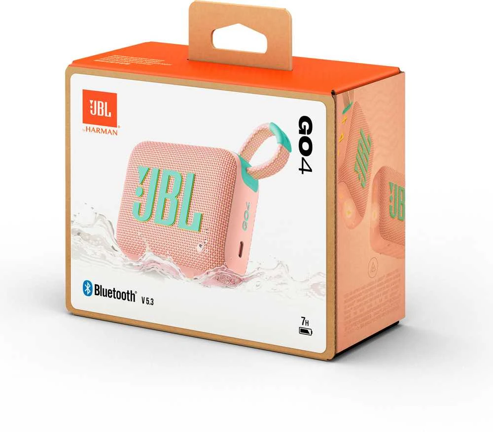 Nešiojama kolonėlė JBL Go 4, Rožinės spalvos