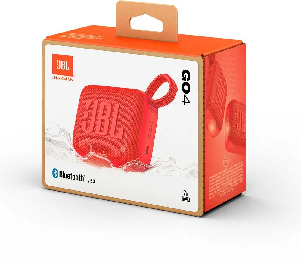 Nešiojama kolonėlė JBL Go 4, Raudonos spalvos