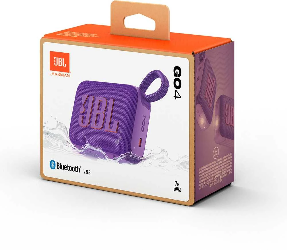 Nešiojama kolonėlė JBL Go 4, Violetinės spalvos