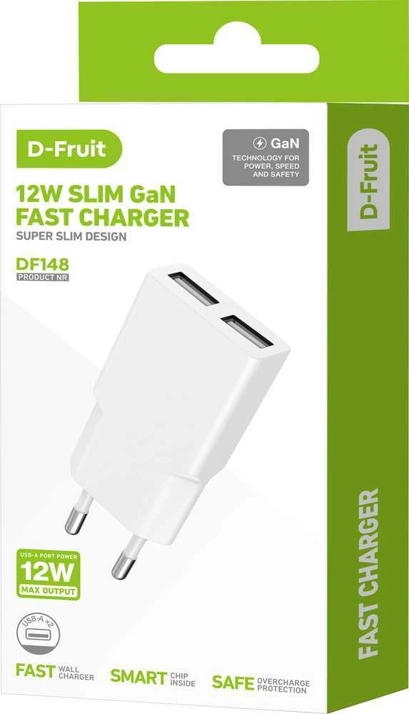 Kilimėlis D-Fruit charger 12W 2xUSB-A DF148