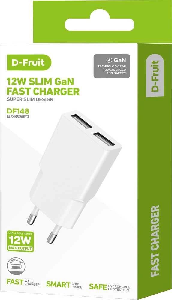 Kilimėlis D-Fruit charger 12W 2xUSB-A DF148