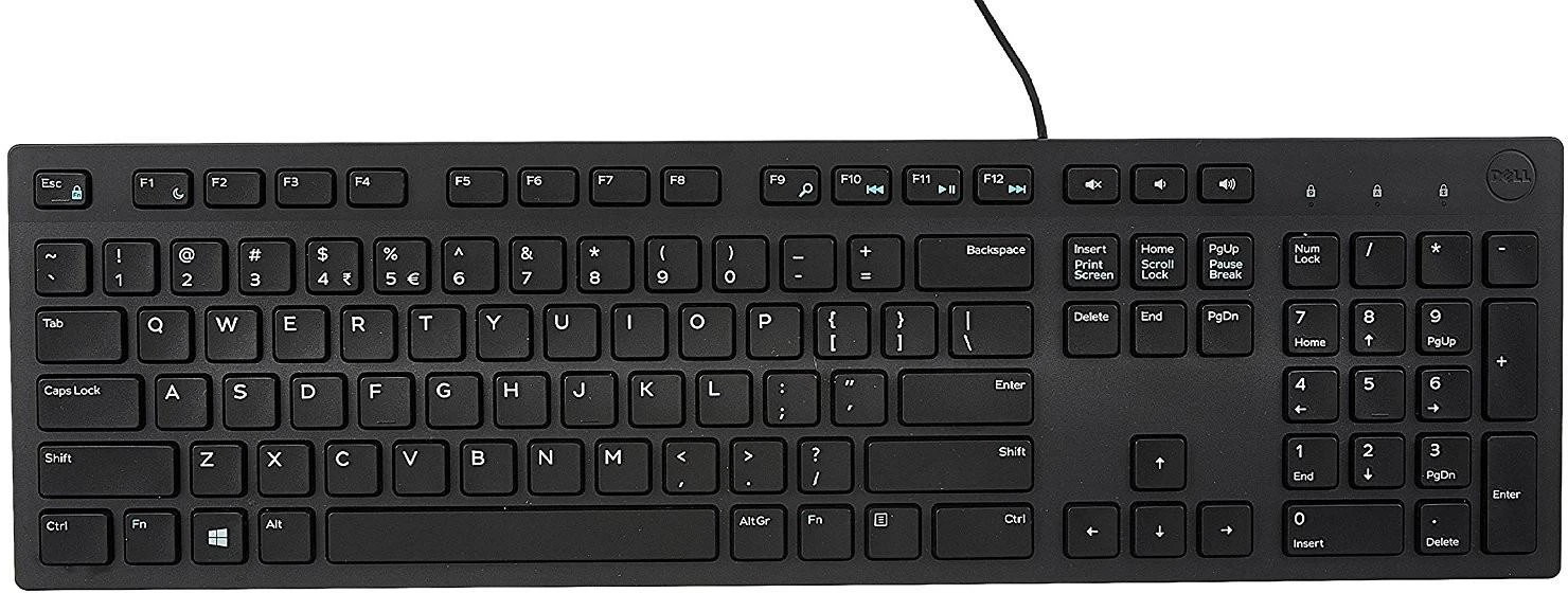 Dell multimedijos klaviatūra KB216, EST, Juoda, 580-ADHG