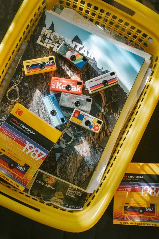 Kodak Charmera raktų pakabukas skaitmeniniams fotoaparatams žaliuzių dėžutė