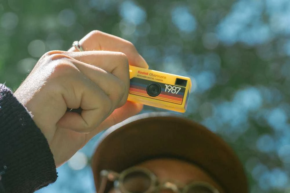 Kodak Charmera raktų pakabukas skaitmeniniams fotoaparatams žaliuzių dėžutė