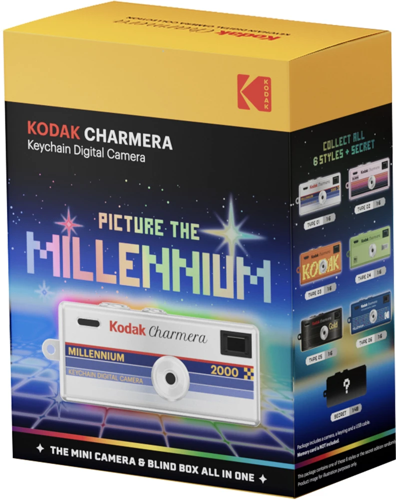 „Kodak Charmera“ skaitmeninio fotoaparato raktų pakabukas „Millennium Blind Box“