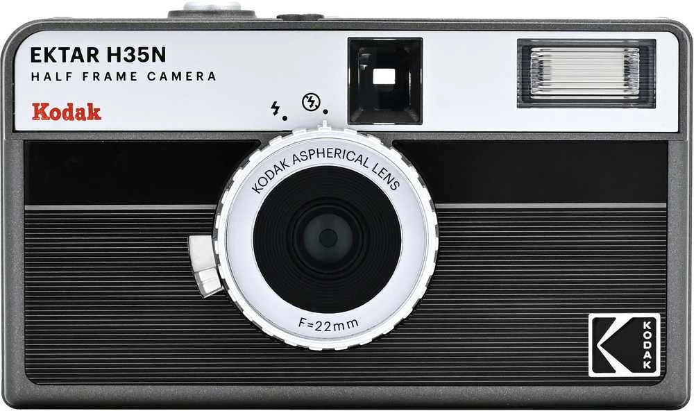 Kodak EKTAR H35N Camera Striped Juodas