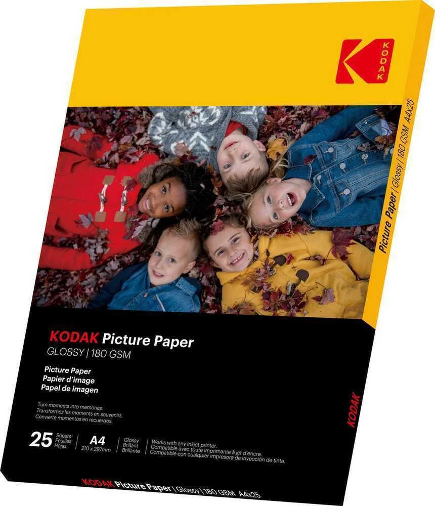 Kodak fotopaber A4 blizgus 180g 25 lakštai