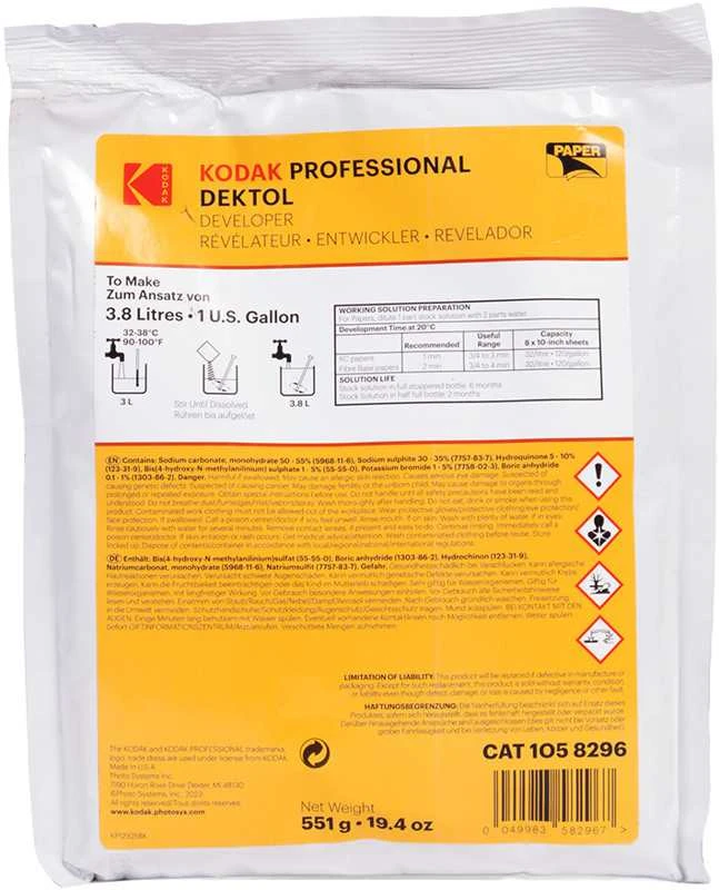 Kodak Professional Dektol popieriaus ryškinimo milteliai 3,8 l