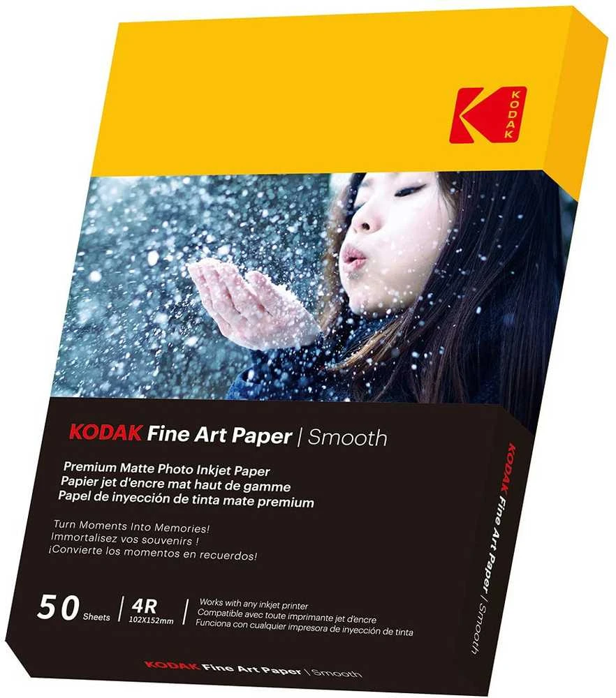 Kodak Fine Art Popierius 230g Matinis padengtas lygus 4/6x50