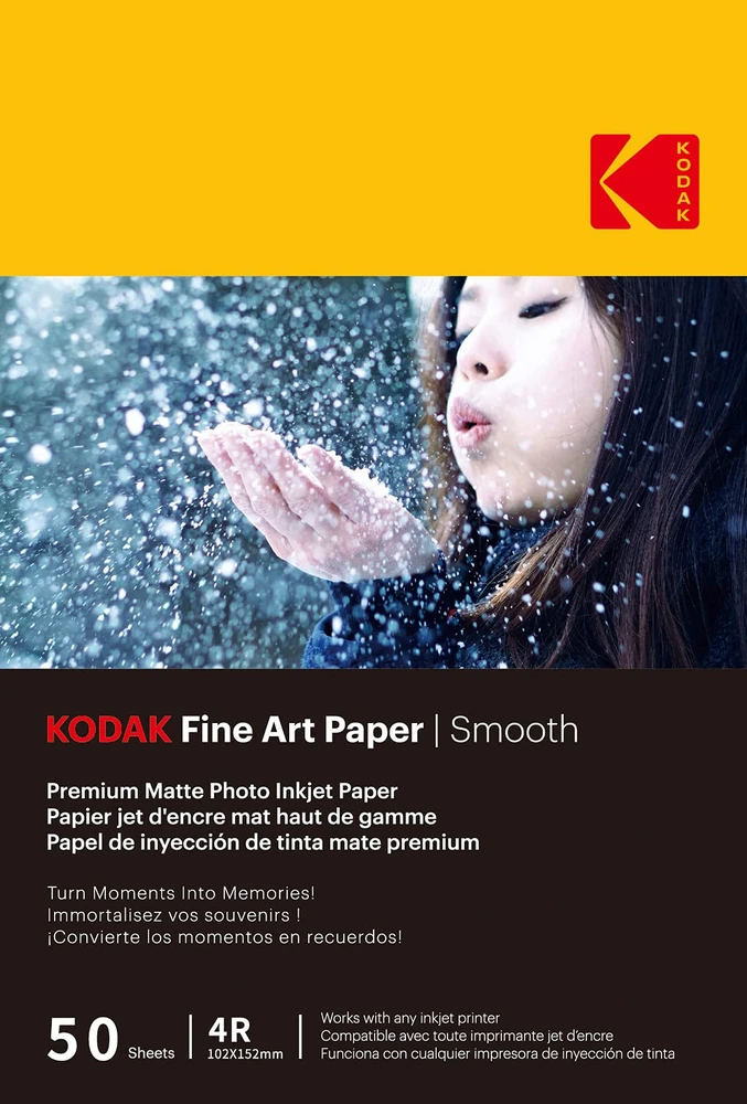 Kodak Fine Art Popierius 230g Matinis padengtas lygus 4/6x50