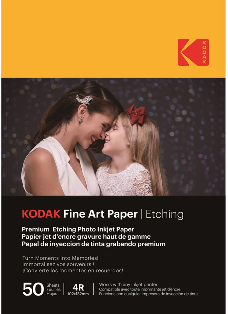 „Kodak“ fotopopierius 10x15 cm, dailės popierius, ėsdinimas, 210 g, 50 lapų