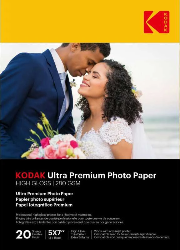 Kodak Ultra Prem Photo 280g 10,4 mil Glossy 5/7x20