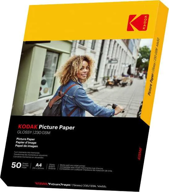 „Kodak“ nuotraukų popierius, 230 g, 11,8 mil, blizgus, 4/6x100 (9891267)