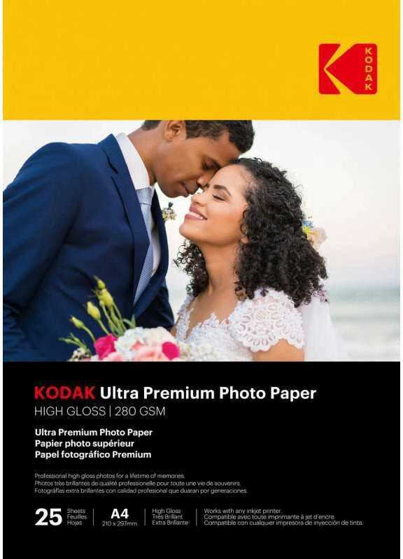 Kodak Ultra Prem Photo 280g 10.4 Glossy A4x25