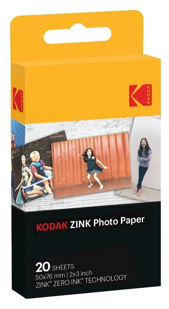 Foto popierius Kodak ZINK momentinėms nuotraukoms, 5x7.6 cm, 20 vnt.