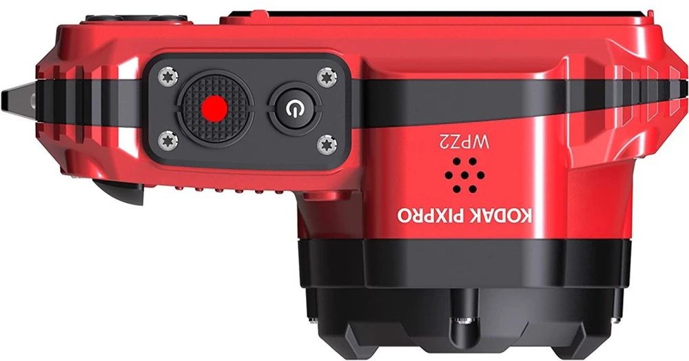 Kodak WPZ2 waterproof set raudona (karta 16GB + dodatkowa baterija)