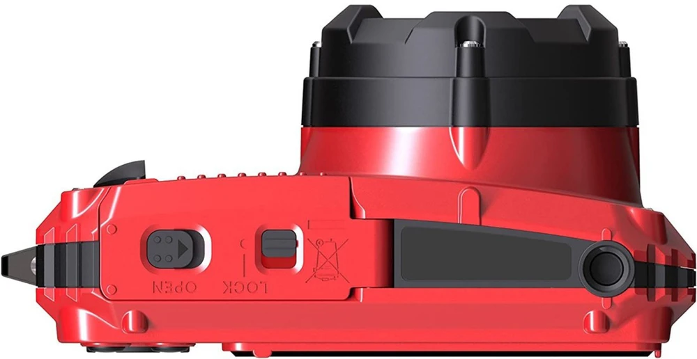 Kodak WPZ2 waterproof set raudona (karta 16GB + dodatkowa baterija)