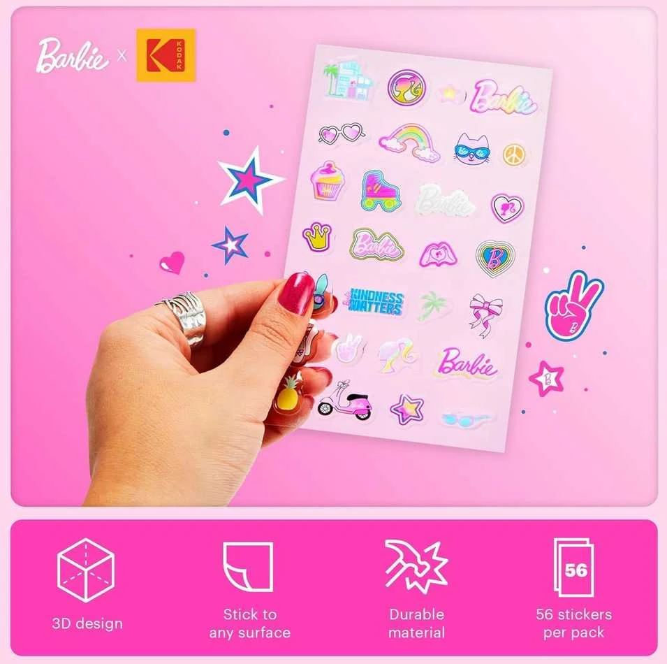 Nuotraukų rėmelis Linksmi „Kodak Barbie“ lipdukai fotoaparatui
