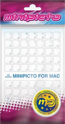 Kolm Lovi Minipicto Minipikto klaviatūros lipdukas RUS KB-MAC-CLRRU-Mėlynas-G, blizgus mėlynas