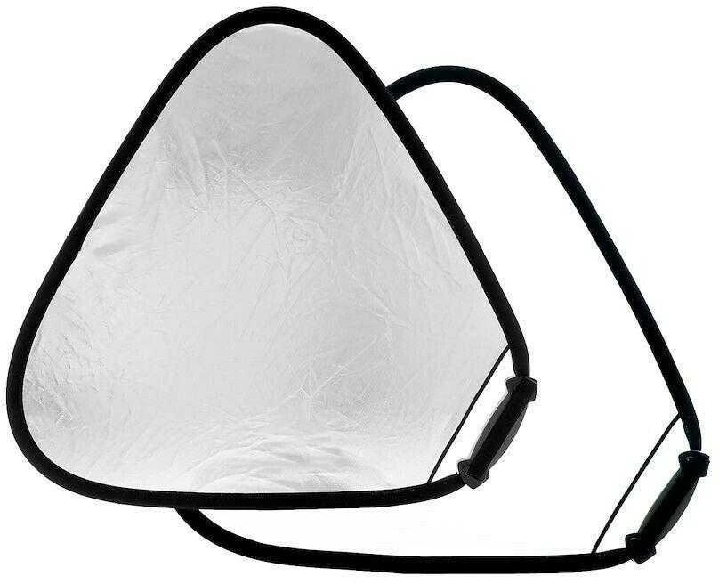 Fotografijos reflektorius - Lastolite blenda Trigrip 75cm sidabrinė/balta