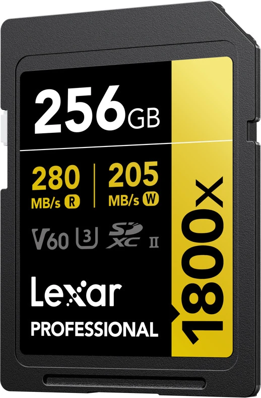 Atminties kortelė LEXAR PRO 1800X SDXC U3 (V60) UHS-II R270 / W180 256 GB